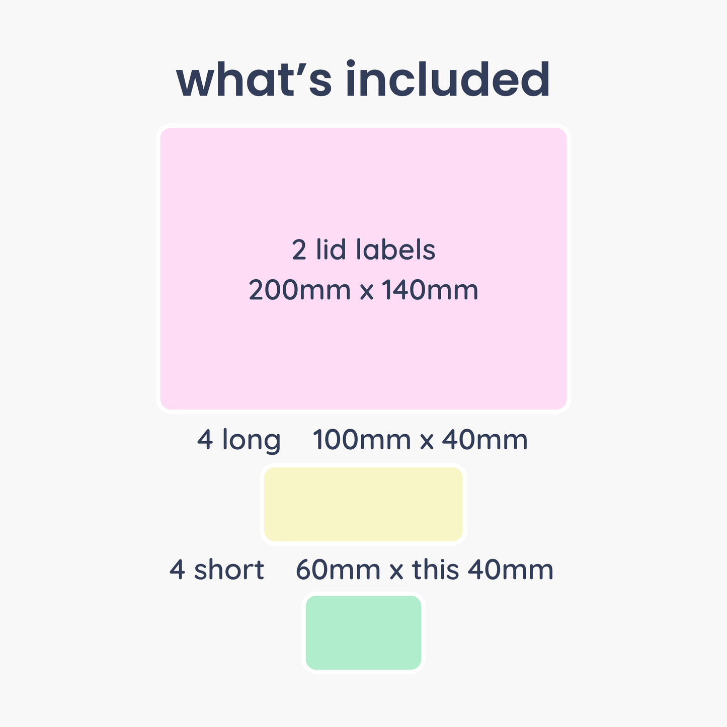 Stationery Tub Name Labels