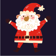 32 Labels / Santa Doodle