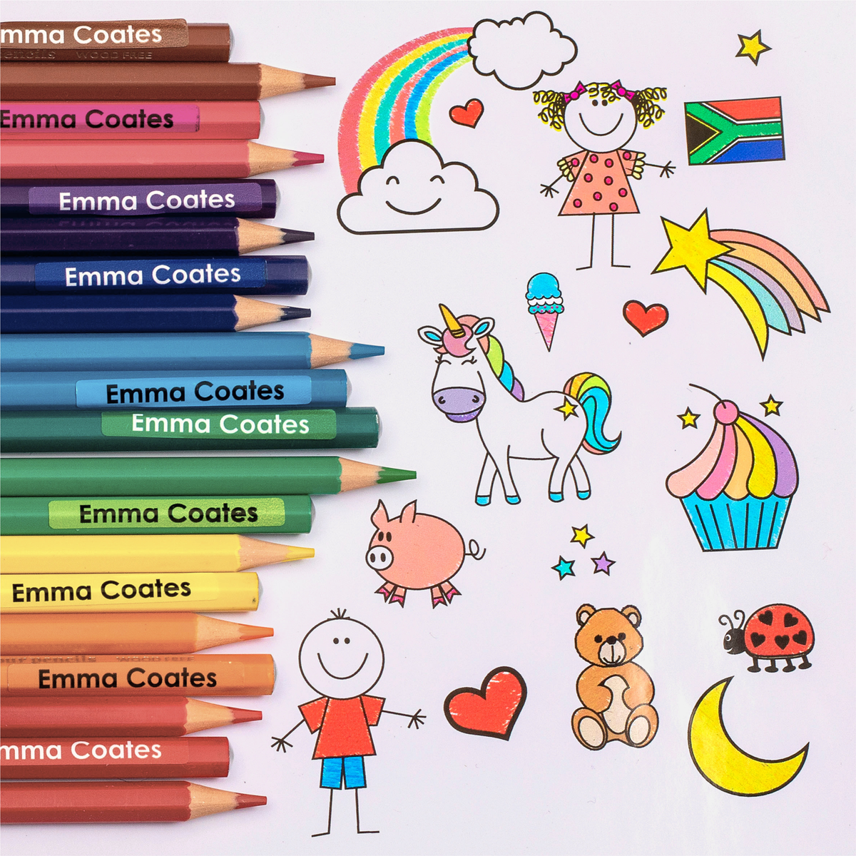Small Pencil Labels