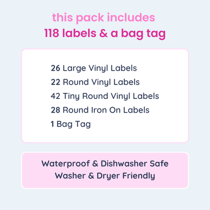 Nursery Designer Pack - 110+ Mixed Labels