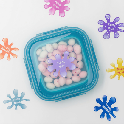 Splatter Splash Name Labels