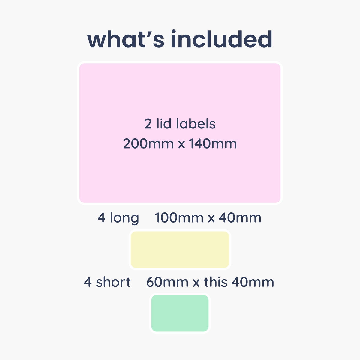 Stationery Tub Name Labels