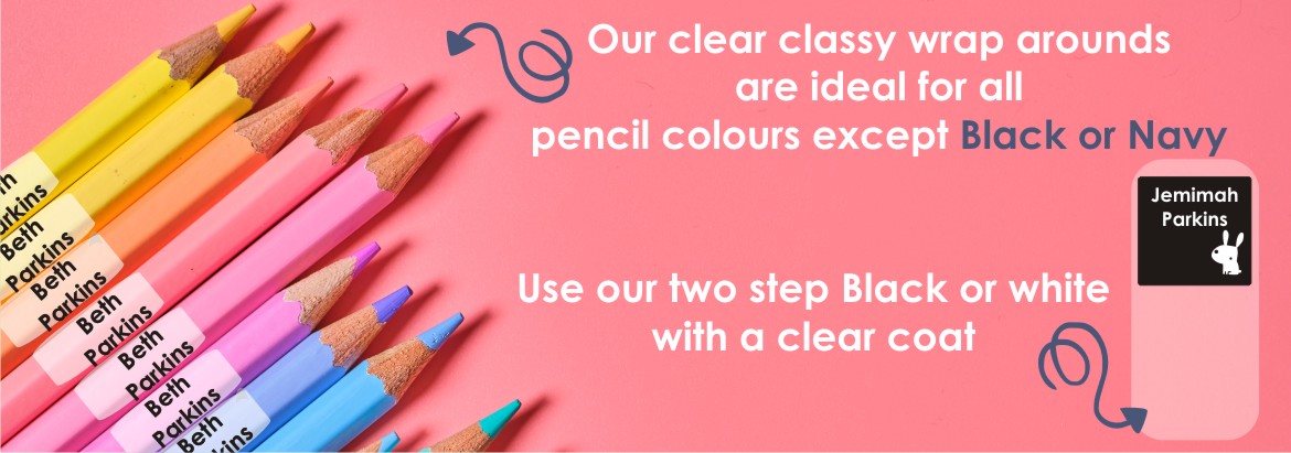 ItsMine Products - School Labels - Wrap Around Pencil Labels